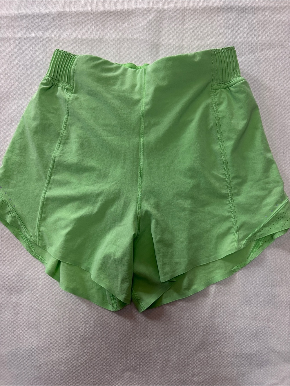 lululemon athletica Neon Lime High-Rise Athletic Shorts